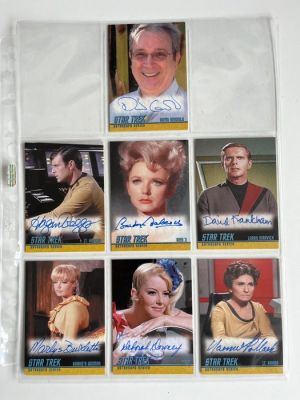 Unique collection of 7 rare Star Trek The Original Series autograph cards, 17 special cards and 200 | Catawiki