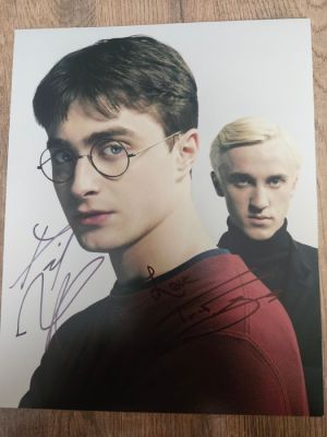 Harry Potter, Double Signed by Daniel Radcliffe (Harry) and Tom Felton (Draco) - with COA | Catawiki
