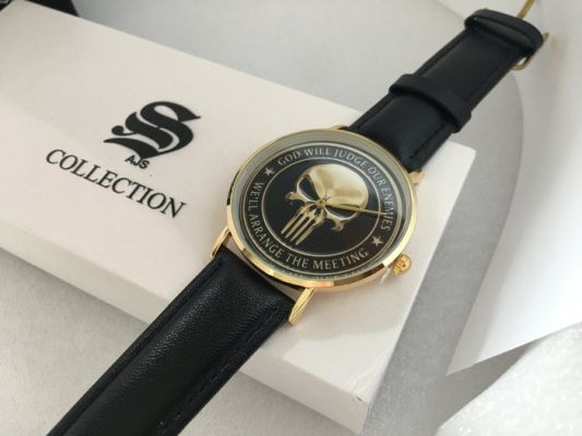 The Punisher Collectors Watch Hypoallergenic Surgical Steel 24 KT Gold Plated - Unisex - 2020+ | Catawiki