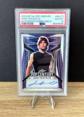 Leaf - Metal Pop Century - John Travolta 9/10 Autograph PSA 10 | Catawiki