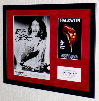 Halloween - John Carpenter (Director/Writer) Premium Framed, signed + COA | Catawiki