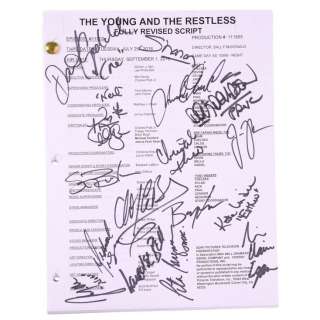 The Young And the Restless | Main Cast-Signed Episode 11,000 Script | Propstore