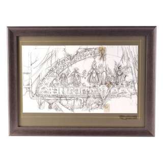 THE DARK CRYSTAL (1982) - Lot 724 - Framed Printed Harry Lange Wall of Destiny Concept Sketch