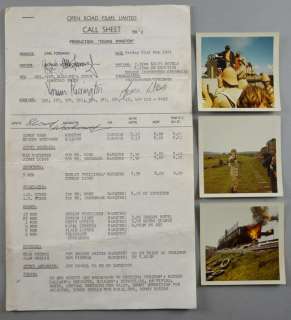 Young Winston Call sheet signed by four including Richard Attenborough, Norman Rossington, Edward… | Ewbank’s