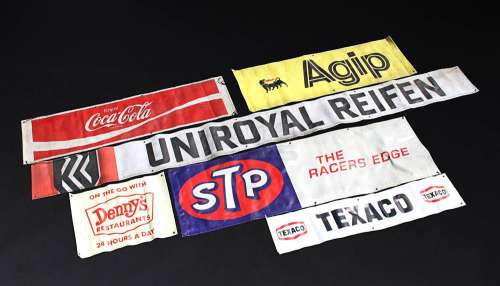 Rush | Selection of Trackside Sponsor Banners (RP164) | Propstore