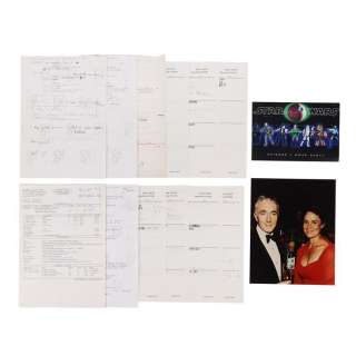 Star Wars: the Phantom Menace (1999) | Anthony Daniels Collection: Anthony Daniels’ Hand-annotated Script Pages, Call Sheet, ADR Sheets, Wrap Party Invite, Travel Plans and Photo | Propstore