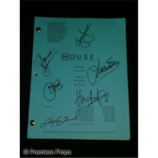 Lot 385 - “House” Autographed production script and ball from the desk of Dr. House!