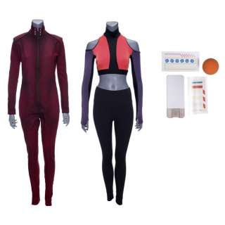 The Expanse (2015-2022) - Lot 52 - Naomi Nagata‘s (Dominique Tipper) Handball Athletic Wear and Red Coveralls with Comm Device and Decals