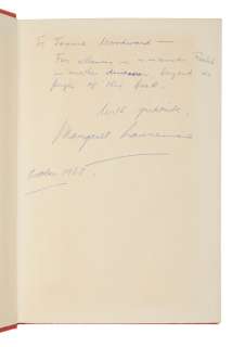 Lot 102 - "Rachel, Rachel" | Presentation copy of "A Jest of God" inscribed by the author to Joanne Woodward
