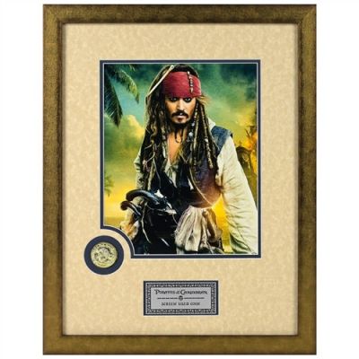 Pirates of the Caribbean Captain Jack Sparrow Screen Used Coin with Klebba LOA