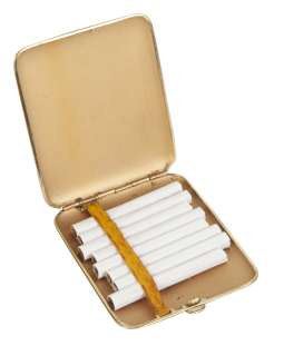 Lot 589 - DIANE KRUGER "BRIDGET VON HAMMERSMARK" HERO CIGARETTE CASE FROM INGLOURIOUS BASTERDS - WITH DVD