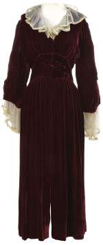 Ingrid Bergman burgundy velvet robe from an unidentified production. | Profiles in History