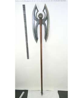 DISNEY OVERSTOCK ARABIAN DOUBLE HEADED STEEL AXE | Hollywood Parts