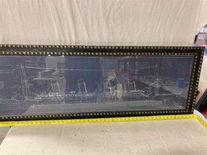 1997 "Titanic" Ship Blueprint Movie Prop Framed | misc / divers
