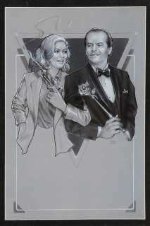 Lot 559 - Jack Nicholson vintage original poster art from Prizzi‘s Honor by Corey Wolfe.