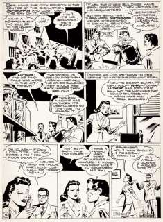 Joe Shuster Studio original artwork for page 12 of an unpublished Golden Age "Superman" comic book. | Profiles in History