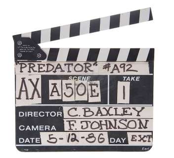 Predator - Production Used Clapper Board | ScreenUsed