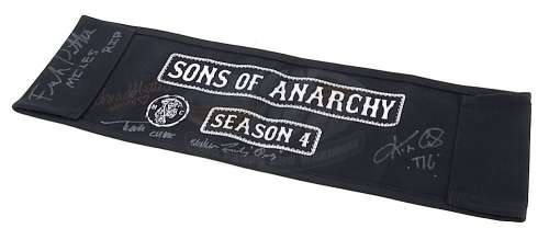 Lot 341 - Sons of Anarchy (TV) - Autographed Production Chair Back