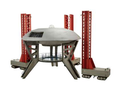 Lost in Space | "Jupiter 2" Stunt Spaceship Prop with "Gemini 12" Launch Tower and Gantries Miniature Props | Julien’s