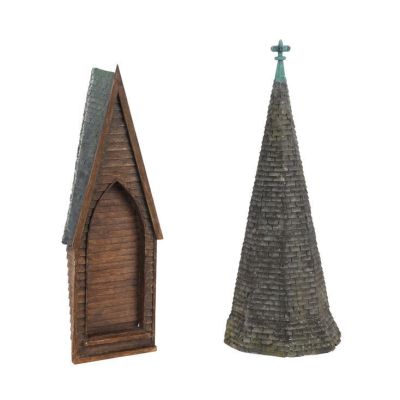 HARRY POTTER AND THE PRISONER OF AZKABAN (2004) - Lot #206 : Hogwarts Tower Roof and Window Dormer Model Miniatures