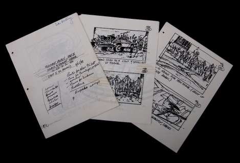 Back To The Future 3 - Production Used Storyboards - 17726 | ScreenUsed