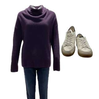 Landscape with Invisible Hand Beth Campbell’s Tiffany Haddish Long Sleeve, Crew-Neck Sweater, Zip-Front Pants & Lace-Up Shoes | VIP Fan Auctions