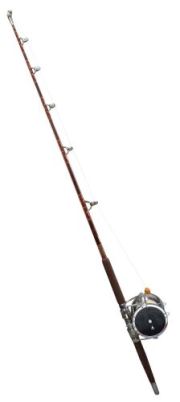 Jaws (1975) | Lot 221 : Quint’s (Robert Shaw) Screen- and Photo-Matched Fenwick Deluxe 670 130 lb. Fishing Rod with Production-Used Penn Senator 16/0 Reel | Propstore