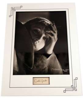 Greta Garbo Autograph and Photo | Premiere Props
