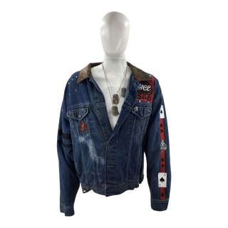 Heels Ace Spade Screen Worn Stunt Jacket & 2 Piece Dog Tag Set | VIP Fan Auctions