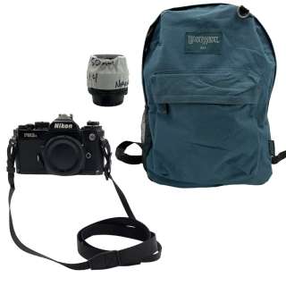 Lot #41: Civil War Jessie Cailee Spaeny Screen Used Camera & Backpack