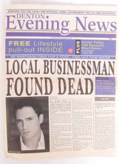 A TOUCH OF FROST SCREEN USED DENTON EVENING NEWS NEWSPAPER | Auctioneum Ltd