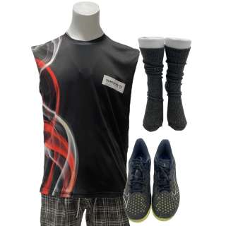 Lot #31: Challengers Patrick Screen Worn Shirt, Shorts, Socks & Sneakers Ch 1 Sc 1a – 83