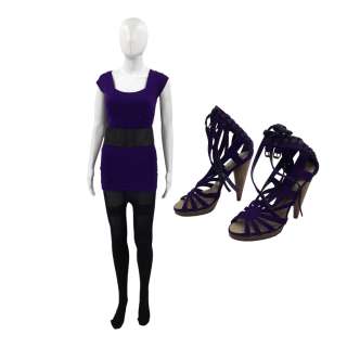 Saltburn Annabel (Sadie Soverall) Screen Worn Belt, Mini Dress, Strappy Heels & Leggings Ch 12 Sc 51-52 | VIP Fan Auctions