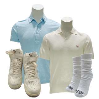 Road House Sam Screen Worn Shirt Set, Crew Socks & Sneakers | VIP Fan Auctions