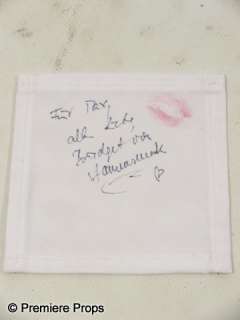 Lot 468 - Inglourious Basterds Bridget von Hammersmark (Diane Kruger) Napkin Movie Props