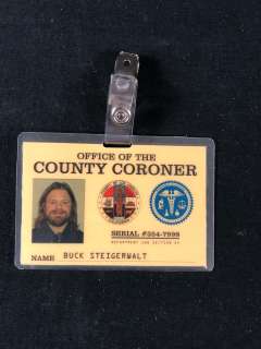 Lot 61 - Employee of the Month (2004) - Steve Zahn Coroner Badge