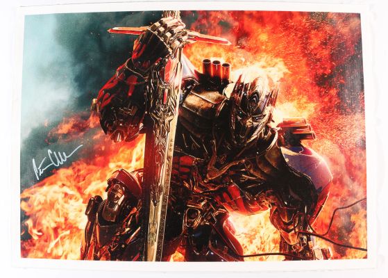 Peter Cullen as Optimus Prime in Transformers Signed 17x23 Canvas | SWAU