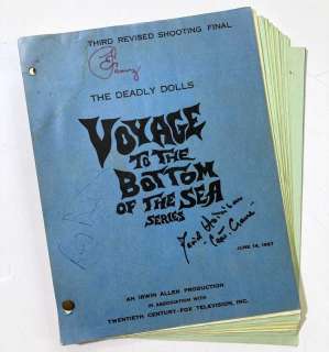 VOYAGE TO THE BOTTOM OF THE SEA TV SERIES - A SIGNED SCRIPT. | Omega Auctions