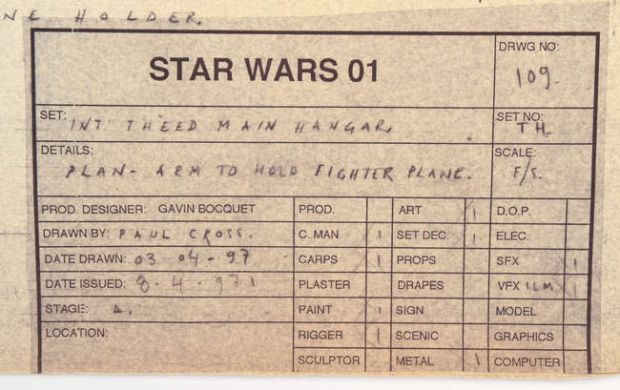 Lot 6417 - Star Wars Episode 1 The Phantom Menace (1999) - Collection Of 6 Various Printed Blueprints. | Ewbank’s