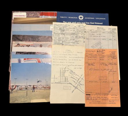 1977 Evel Knievel Movie Stunt & Call Sheets! + Viva Press Book & 10 Lobby Cards | eBay US (Buy It Now)