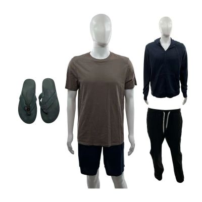 Crime 101 Lou Screen Worn Hoodie, T-Shirt, Shorts, Joggers & Flip Flops Ch 9 Sc 122 | VIP Fan Auctions