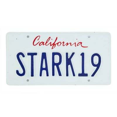 2010 Iron Man 2 Tony Stark STARK19 License Plate - Auction House COA | Goldin