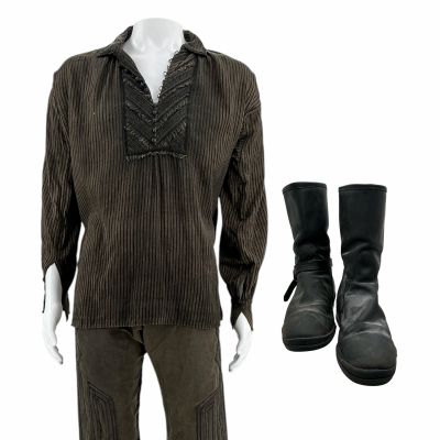 Lot #23: Black Sails (2014-2017) John Silver (Luke Arnold) Screen Worn Shirt, Pants & Boots