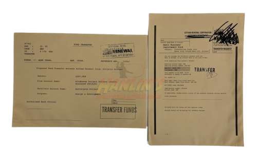Lot 291 - The Batman (2022) - 2 Pages of Gotham Renewal Corp Paperwork from Riddler’s Apartment #1
