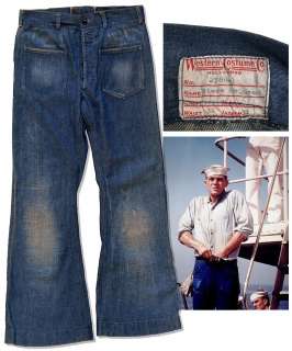 Steve McQueen Screen-Worn Blue Jeans From ’’The Sand Pebbles’’, The Film That Garnered Him a Best Actor Oscar Nomination | Nate Sanders