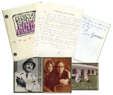 Lot of Interesting Items Related to Peter Sellers and the ’’Pink Panther’’ -- Includes Intriguing Autograph Letter Signed by Sellers & ’’Revenge of the Pink Panther’’ Script | Nate Sanders