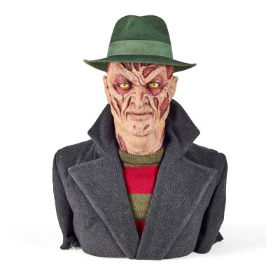 Robert Englund’s Production-Used Freddy Krueger Stunt Mask on Display Bust from Wes Craven’s New Nightmare - Auction House COA | Goldin