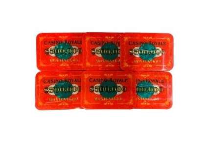 007 James Bond Casino Royale Poker Plaques Movie Props | Premiere Props