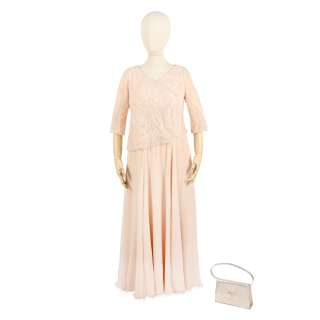 The Crown - Lot 455 - Imelda Staunton (as the Queen): A full-length tulle and beaded evening dress Season 6, Episode 8, ‘Ritz‘