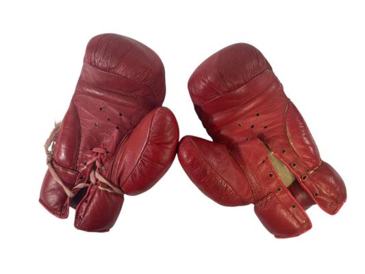 Lot 165 - Muhammad Ali Boxing Gloves With LOA | Hanlin Auction Service